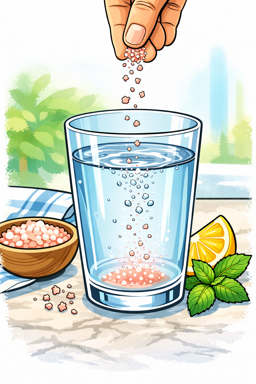 Add a pinch of salt to your water
